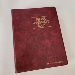 Woolworth VINTAGE Fifth Avenue Phone & Address Book 8.5in X 7in